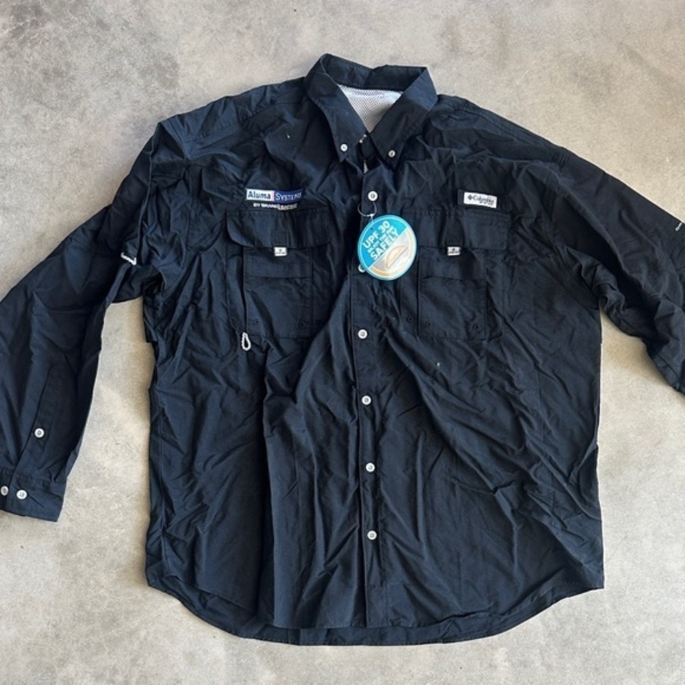 NWT Columbia Black Lightweight Shirt Jacket XL